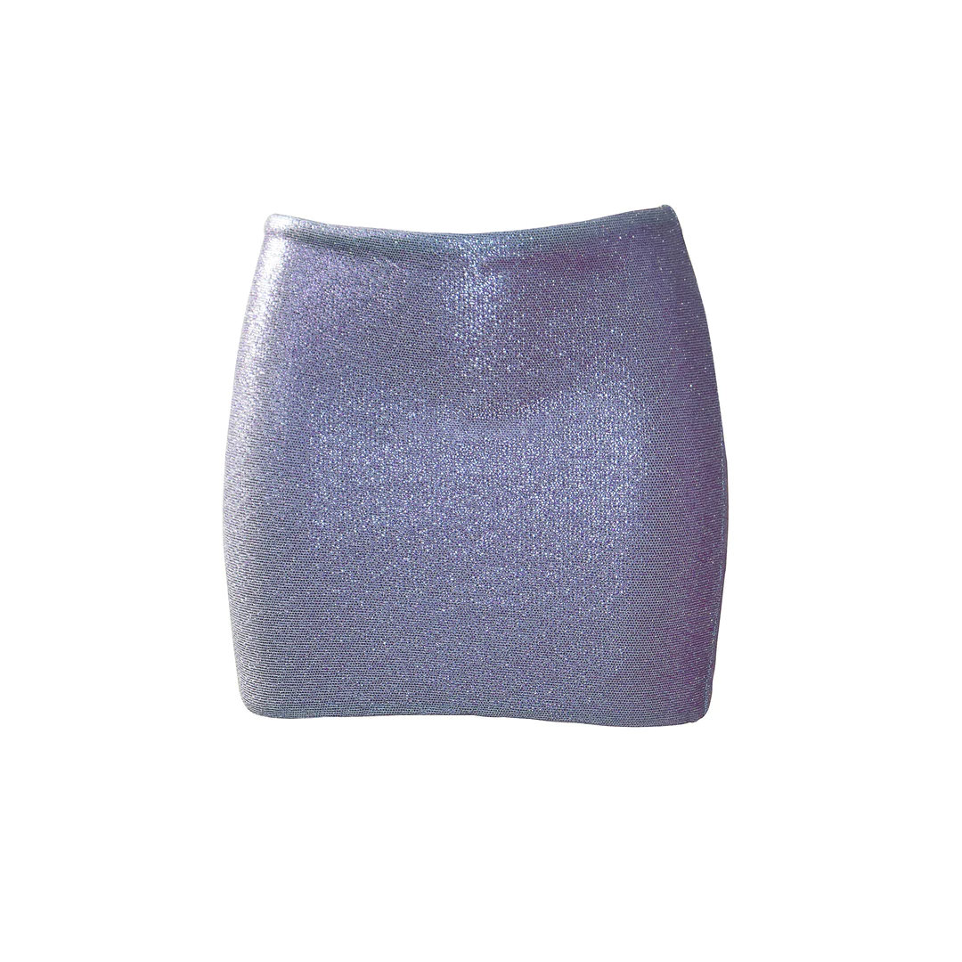 Mini Skirt Lame Lavander – foto 2